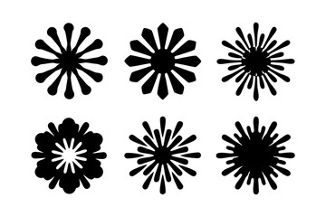 Firework silhouette vector illustration