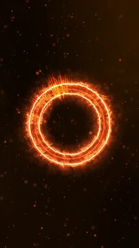 Vertical music equalizer with particle, for music party, 4k footage