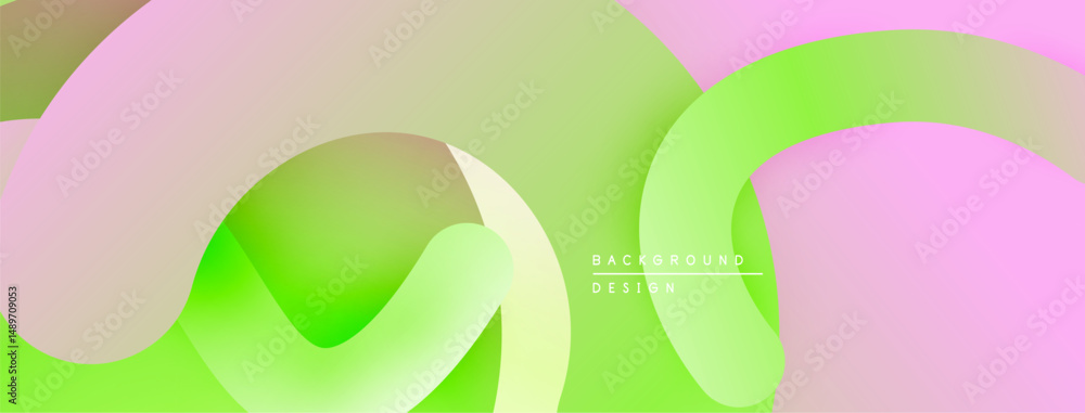 Poster Abstract fluid shapes, pastel colors blend. Soft gradients create dynamic background design. Minimalist aesthetic, modern feel.