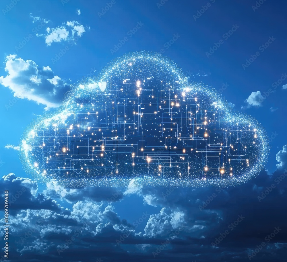 Poster cloud computing network in the sky