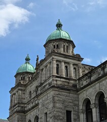 Fototapeta premium Detail of Legislative Assembly, Victoria, BC