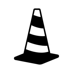 Barrier cone safety marker vector illustration