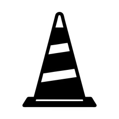 Barrier cone safety marker vector illustration