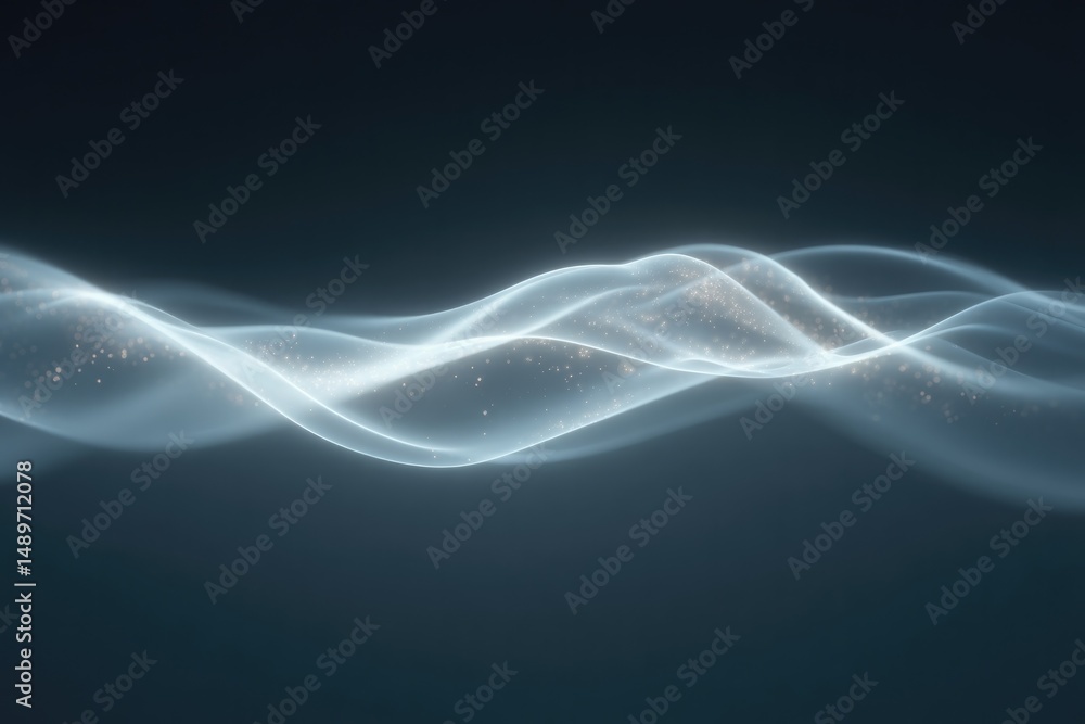 Aufkleber abstract representation of quantum technologies with minimalistic design featuring intersecting ligh