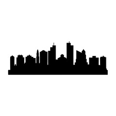 Obraz premium Cityscape urban skyline vector illustration