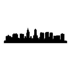 Obraz premium Cityscape urban skyline vector illustration