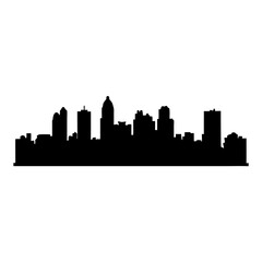 Obraz premium Cityscape urban skyline vector illustration