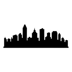 Fototapeta premium Cityscape urban skyline vector illustration