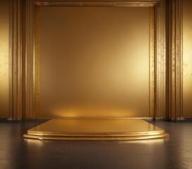 Luxurious gold backdrop with subtle light play ,  surface,  backdrop,  gold leaf effect