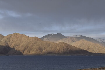 mountain landscape with clouds