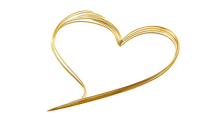 Elegant Gold Heart Design