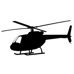 Fototapeta premium Helicopter flying vehicle vector illustration