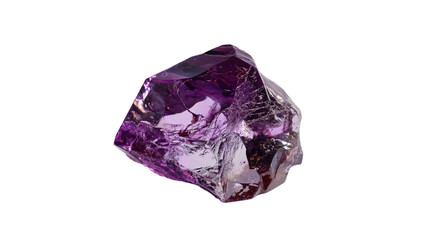 a purple diamond on a white surface