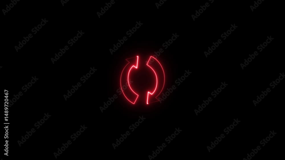 Poster refresh, reload animation. browser reload button. restore circle arrow icon. clean environment conce