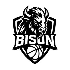 Bison Sport Logo Animal Icon Symbol