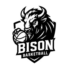 Bison Sport Logo Animal Icon Symbol