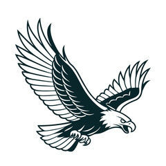 Obraz premium Eagle vector art illustrations. Eagle head clipart. Black eagle logo vector.