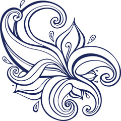 Beautiful flower art and mandala vector design