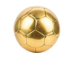 soccer ball gold isolated on  white background  PNG
