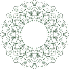 Beautiful flower art and mandala vector design