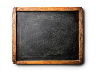 Fototapeta premium Empty Blackboard with Wooden Frame for Educational Purposes
