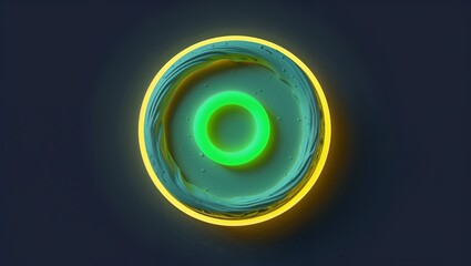 Glow infused air dry clay glowing in the dark on plain dark background