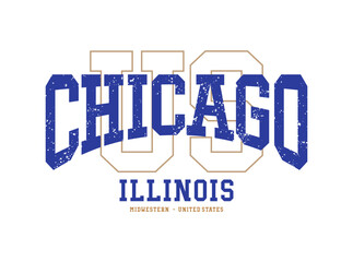 Chicago graphic design for t shirt, sweatshirt and other uses.
