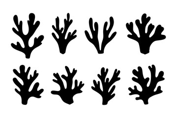 Reminiscent of Coral or Underwater Plants Vector Illustration