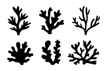 Reminiscent of Coral or Underwater Plants Vector Illustration
