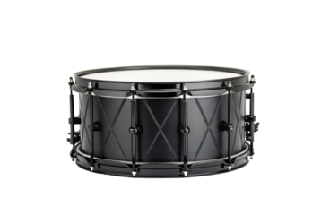 PNG Black marching snare drum on white background