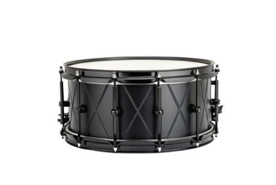 PNG Black marching snare drum on white background