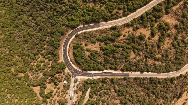 Aerial Nimrod Fortress National Park Nimrod Israel Golan Heights