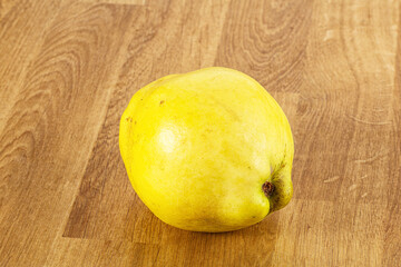 Ripe sweet organic quince fruit