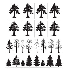 Fototapeta premium tree silhouettes Illustration collection