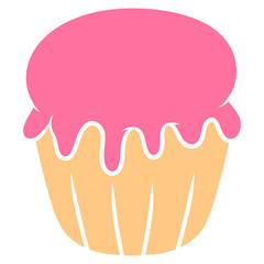 strawberry cupcake muffin