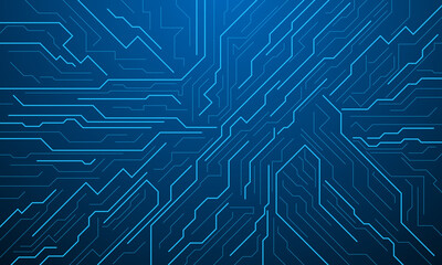 vector futuristic circuit board , Electronic motherboard , Communication and engineering concept , Hi-tech digital technology concept	
