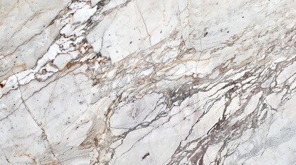 Fototapeta premium Close-up view of elegant luxury white Statuario marble texture showcasing intricate veining and smooth polished surface, ideal for high-end interior design, architectural projects, 