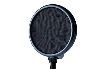 Amplifying Voices a professional pop filter stands ready ensuring clear audio in creative on...