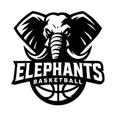 Elephants Club Sport Logo Animal Icon Symbol