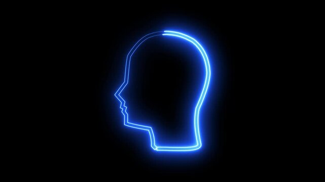 simple black thin line icon animations representing archetypes, HD video with transparent background, seamless loop 4K video.