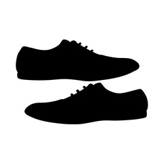shoes and footwear black silhouette vector illustration