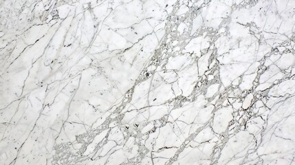 Close-up view of elegant luxury white Statuario marble texture showcasing intricate veining and smooth polished surface, ideal for high-end interior design, architectural projects, 