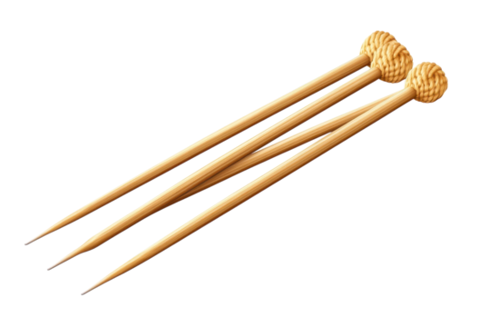 Three antique hat pins symbolizing vintage elegance and timeless style in a minimalist on transparent background