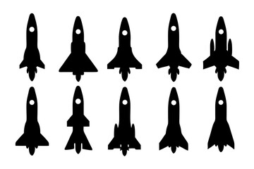 Rocketship Ignition Sequence vector illustration