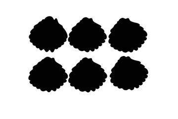 Frilly Mound Design Elements vector illustration