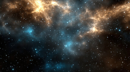 Fototapeta premium Stunning starfield filled with vibrant colors and cosmic clouds, showcasing beauty of universe