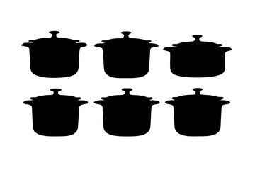 Stew Pot with Cover Illustration vector illustration