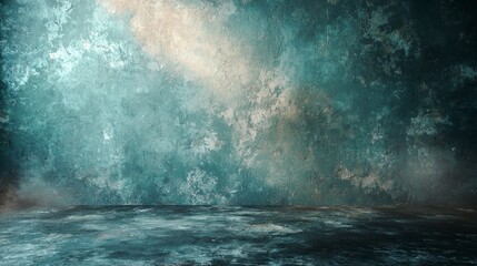 Moody Cyan Urban Decay Background for Creative Design Projects