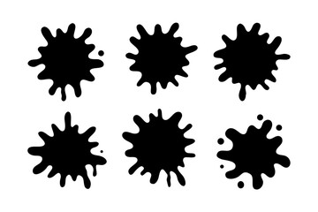 Paint Splash Silhouette Design vector illustration