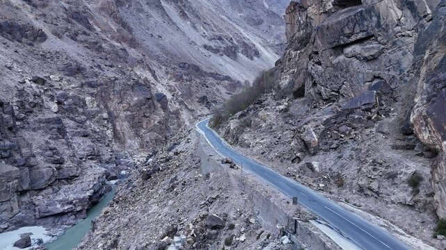 the road in the mountains, Pakistan